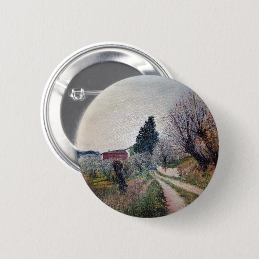 FRÜHSTE FRÜHSTÜCK IN VERNALESIEN / Toskana Landsch Button (Vorne & Hinten)