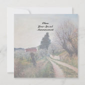 FRÜHSTE FRÜHSTÜCK IN VERNALESIEN / Toskana Landsch Einladung (Rückseite)