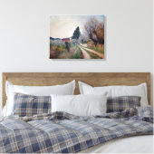 FRÜHSTE FRÜHSTÜCK IN VERNALESIEN / Toskana Landsch Leinwanddruck (Insitu (Schlafzimmer))