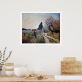 FRÜHSTE FRÜHSTÜCK IN VERNALESIEN / Toskana Landsch Poster (Küche)