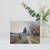 FRÜHSTE FRÜHSTÜCK IN VERNALESIEN / Toskana Landsch Postkarte (Stehend Vorderseite)