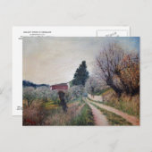 FRÜHSTE FRÜHSTÜCK IN VERNALESIEN / Toskana Landsch Postkarte (Vorne/Hinten)