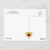 FRÜHSTE FRÜHSTÜCK IN VERNALESIEN / Toskana Landsch Postkarte (Rückseite)