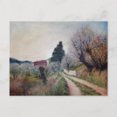 FRÜHSTE FRÜHSTÜCK IN VERNALESIEN / Toskana Landsch Postkarte (Vorderseite)