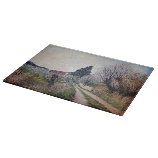 FRÜHSTE FRÜHSTÜCK IN VERNALESIEN / Toskana Landsch Schneidebrett (Ecke)