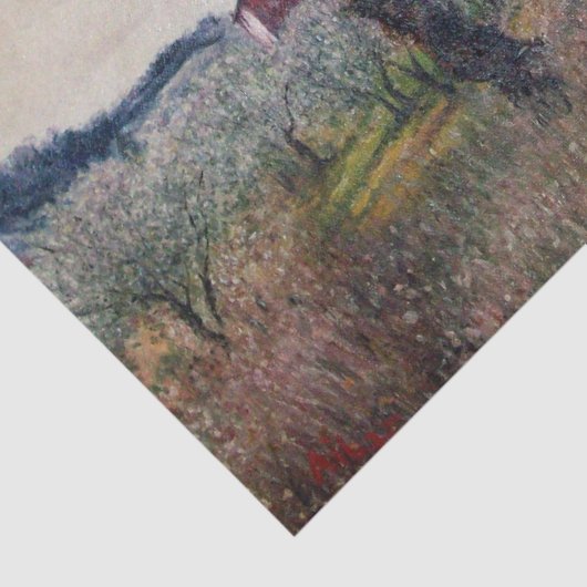 FRÜHSTE FRÜHSTÜCK IN VERNALESIEN / Toskana Landsch Seidenpapier (Detail)