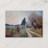 FRÜHSTE FRÜHSTÜCK IN VERNALESIEN / Toskana Landsch Visitenkarte (Rückseite)