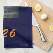 "FRÜHSTÜCK 2026 OZEAN SUNSET KITCHEN TOWEL" GESCHIRRTUCH (Viertel Falte)