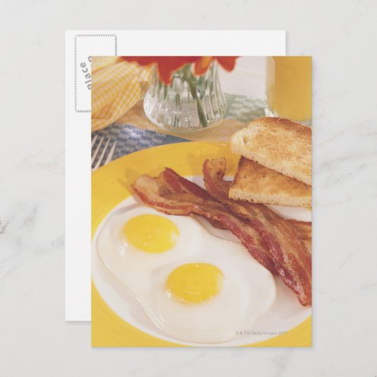 Frühstück 2 postkarte (Vorne/Hinten)