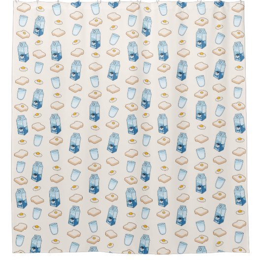 Frühstück (Alien) Duschvorhang (Vorderseite)