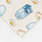 Frühstück (Alien) Fleecedecke (Ecke)