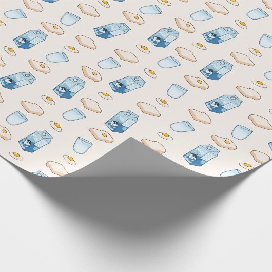 Frühstück (Alien) Geschenkpapier (Ecke)