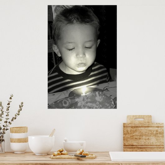 Frühstück am Geburtstag Poster (Küche)