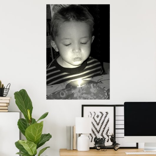 Frühstück am Geburtstag Poster (Heimbüro)