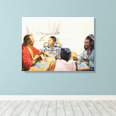 Frühstück am Wochenende 2003 Leinwanddruck (Insitu (Holzboden))