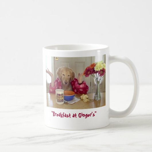 Frühstück an der Tasse des Ingwers (Rechts)