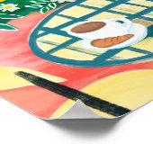 Frühstück auf der Terrasse Malerische Kunst in der Poster (Ecke)