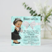 Frühstück Babydusche Einladung (Stehend Vorderseite)