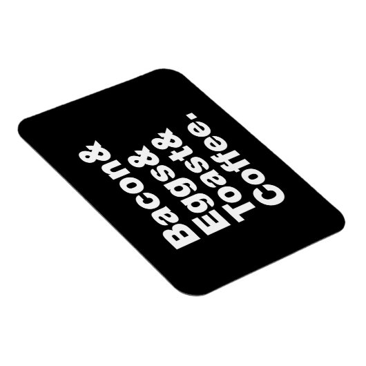 Frühstück (Bacon & Eggs & Toast & Coffee). Magnet (Rechte Seite)