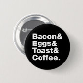 Frühstück (Bacon & Eggs & Toast & Coffee). Schaltf Button (Vorne & Hinten)