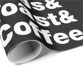 Frühstück (Bacon & Eggs & Toast & Coffee). Wrappin Geschenkpapier (Rolleneckpunkt)