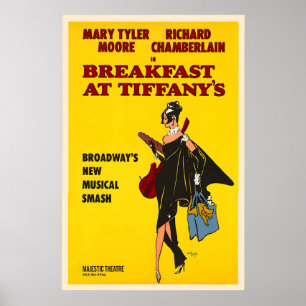 Frühstück bei Tiffany's Retro Vintage Film Poster