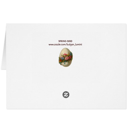 FRÜHSTÜCK, BLUME, BAUM, Ostereier (Rückseite Horizontal)