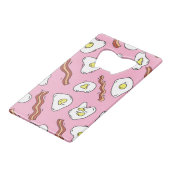 Frühstück Bonanza: Cartoon Freuen Geldbeutel Flaschenöffner (Rückseite Schrägansicht)