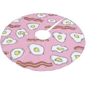 Frühstück Bonanza: Cartoon Freuen Polyester Weihnachtsbaumdecke (Schrägansicht)