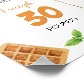 Frühstück Bruch 1. Geburtstag Foto Milestone Poster (Ecke)