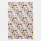 Frühstück Brunch Food Bagel Donut Toast Eggs Bacon Geschirrtuch (Vertikal)