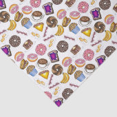 Frühstück Brunch Food Bagel Donut Toast Eggs Bacon Seidenpapier (Ausschnitt)