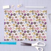 Frühstück Brunch Food Bagel Donut Toast Eggs Bacon Seidenpapier (Handwerk)