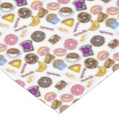 Frühstück Brunch Food Bagel Donut Toast Eggs Bacon Tischdecke (Schrägansicht)