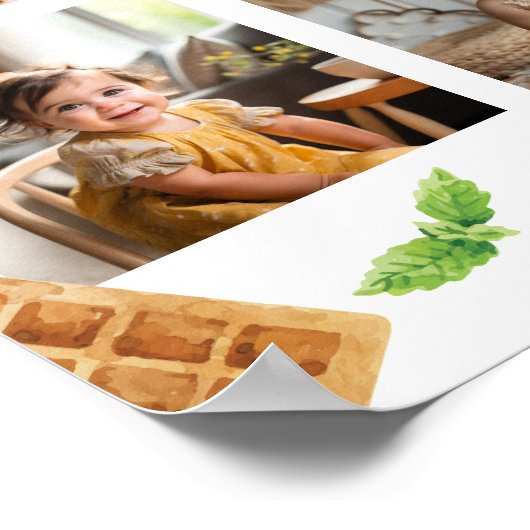 Frühstück Brunch Foto Meilenstein Poster (Ecke)