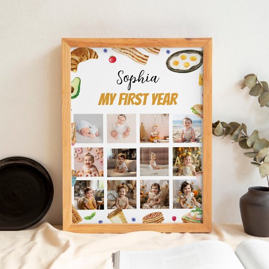 Frühstück Brunch Foto Meilenstein Poster