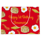 Frühstück Brunch Geburtstagsparty Kinder Große Geschenktüte (Vorderseite)