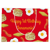 Frühstück Brunch Geburtstagsparty Kinder Große Geschenktüte (Rückseite)