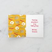 Frühstück Brunch Geburtstagsparty Kinder Karte (Innenseite)