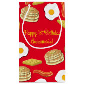 Frühstück Brunch Geburtstagsparty Kinder Kleine Geschenktüte (Rückseite)