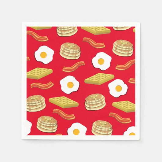 Frühstück Brunch Geburtstagsparty Kinder Niedlich Serviette (Vorderseite)