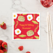 Frühstück Brunch Geburtstagsparty Kinder Niedlich Serviette (Beispiel)