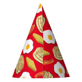 Frühstück Brunch Geburtstagsparty Kinder Partyhütchen (Rückseite)