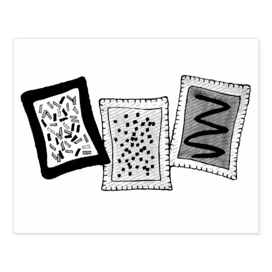 Frühstück Brunch Toaster Konditorei Gebäck Junk Fo Gummistempel (Prägung)