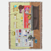 Frühstück Buddies Decke (Vorderseite Vertikal)