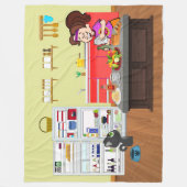 Frühstück Buddies Fleecedecke (Vorderseite)