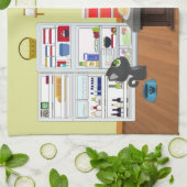 Frühstück Buddies Geschirrtuch (Gefaltet)