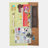 Frühstück Buddies Geschirrtuch (Vertikal)