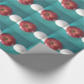 Frühstück Buddies: Zwei Eier $an Apple Still Life Geschenkpapier (Ecke)