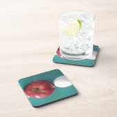 Frühstück Buddies: Zwei Eier $an Apple Still Life Getränkeuntersetzer (Rechte Seite)